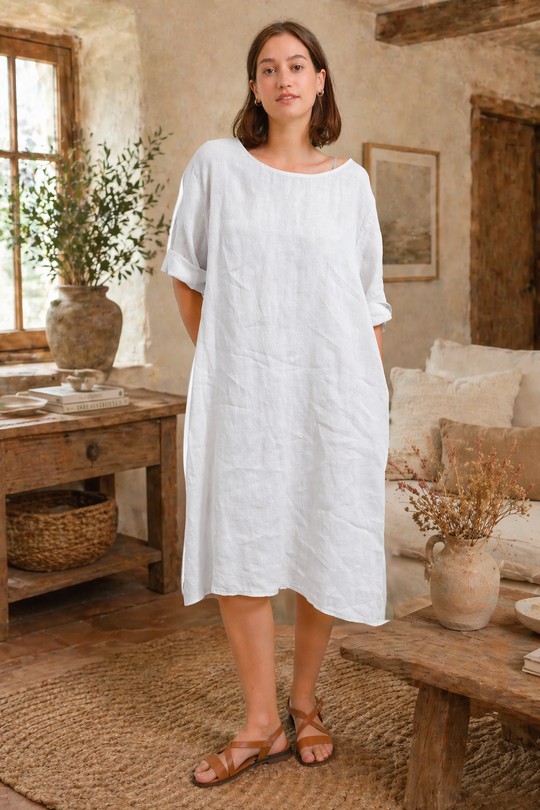 Midi dresses Women White For Her Paris (SHINIE) 6607d Efashion Paris