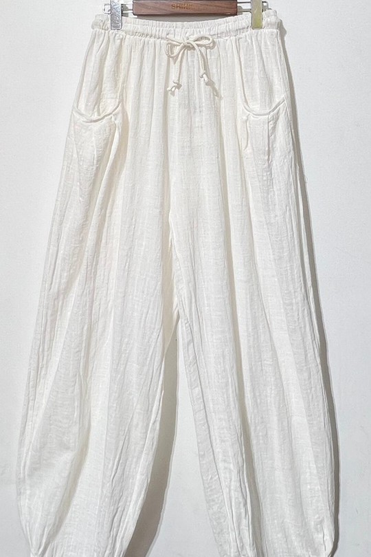 Pantalons Femme Blanc For Her Paris (SHINIE) 9825d Efashion Paris
