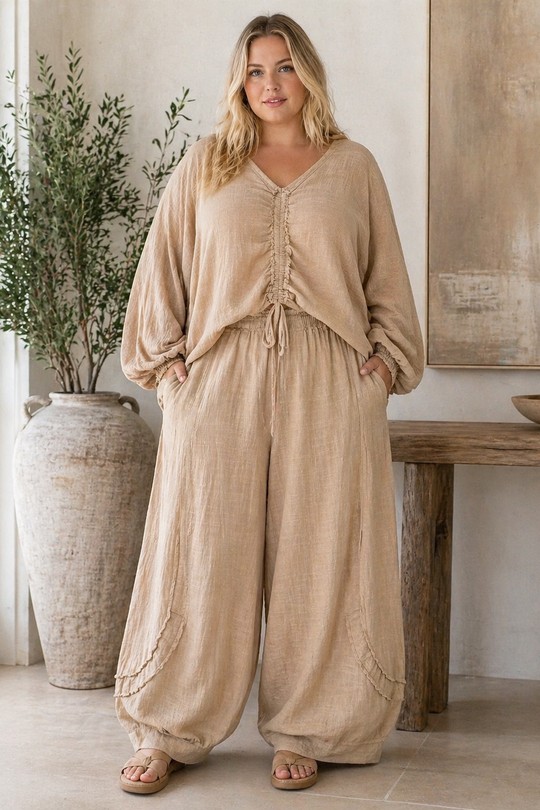 Ensembles Femme Marron For Her Paris (SHINIE) 9819&9820 Plus Size Efashion Paris