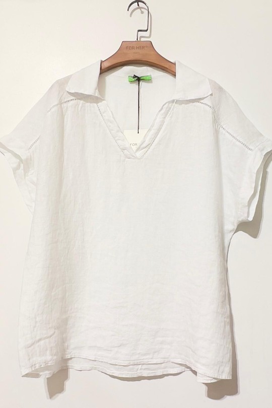 Tops Femme Blanc For Her Paris (SHINIE) 8219 Efashion Paris