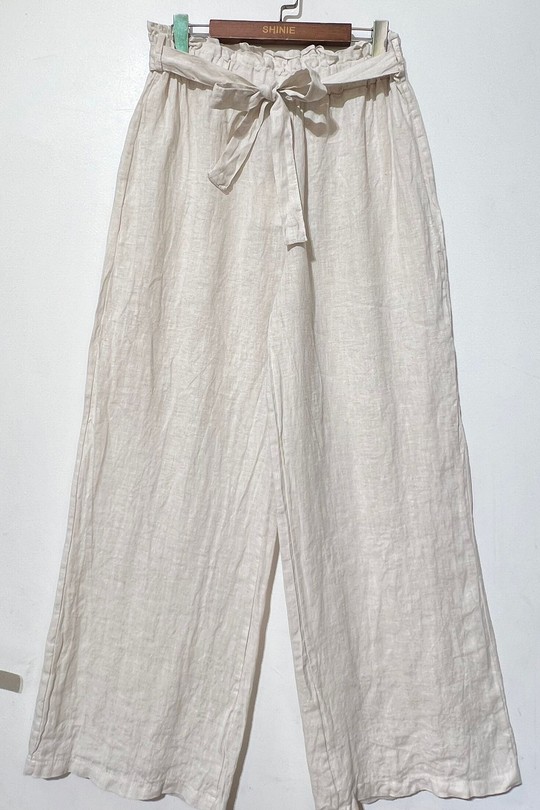 Pantalons Femme Blanc For Her Paris (SHINIE) 9822D-BIG Efashion Paris