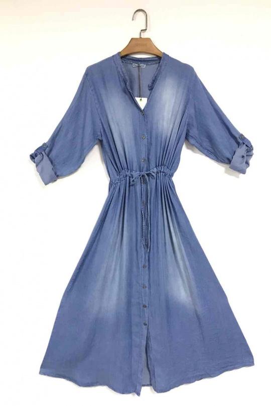 Robes longues Femme Bleu For Her Paris (SHINIE) 9878 Efashion Paris