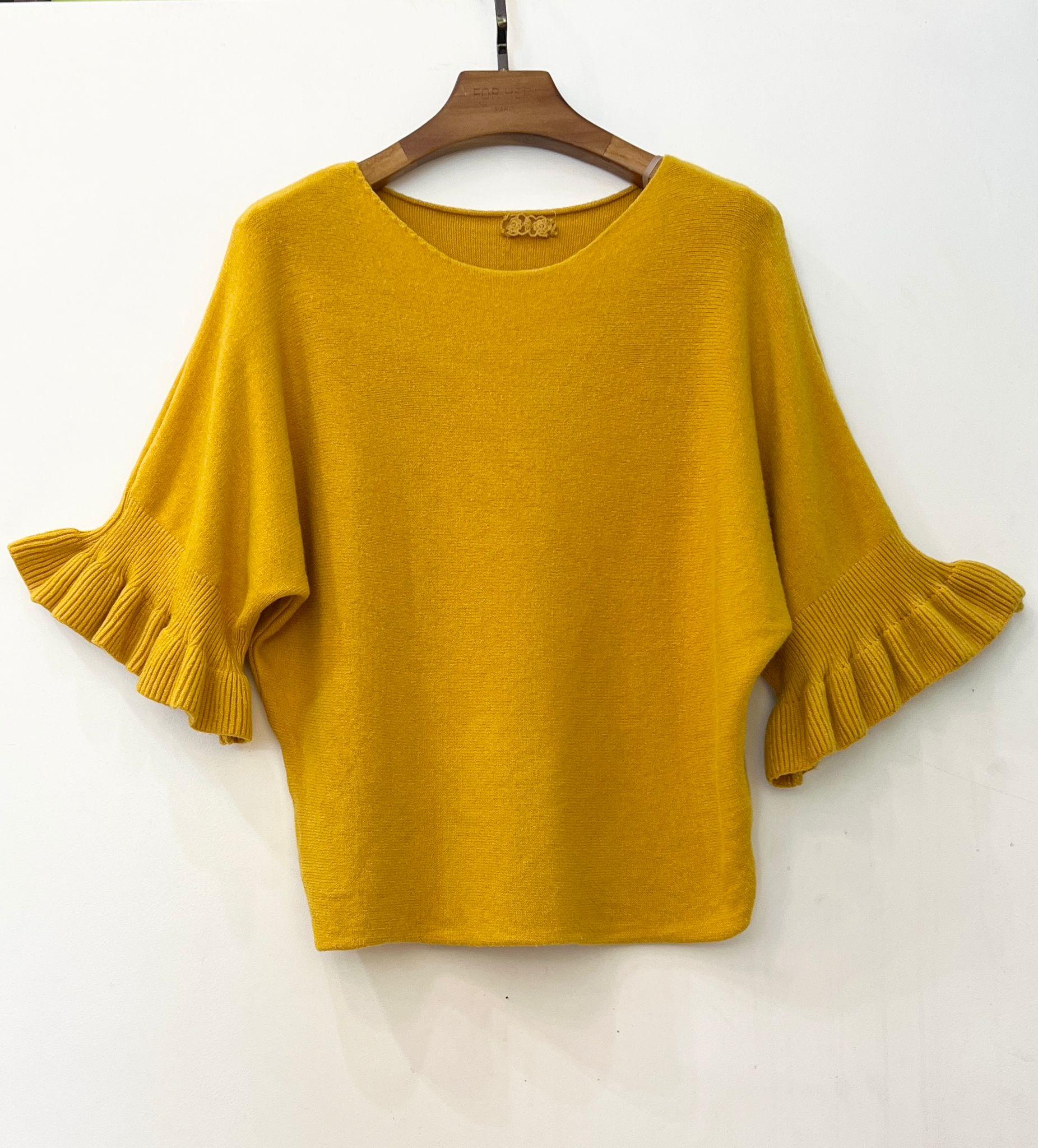 Jumpers Women Mustard For Her Paris (SHINIE) 8936 #c Efashion Paris