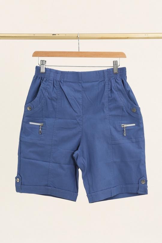 Shorts Women Indigo J.S.T FOR MY (GRANDE TAILLE ) K8823A20 Efashion Paris