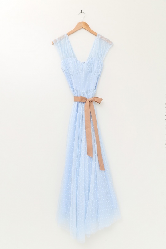 Abiti maxi Donna Light blue Lily Mcbee 606567 Efashion Paris