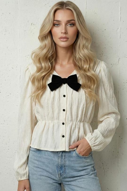 Tops Femme Crème Lily Mcbee 1782 Efashion Paris