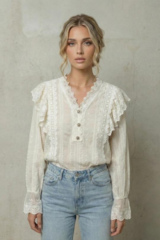 Tops Femme Crème Lily Mcbee 1963 Efashion Paris