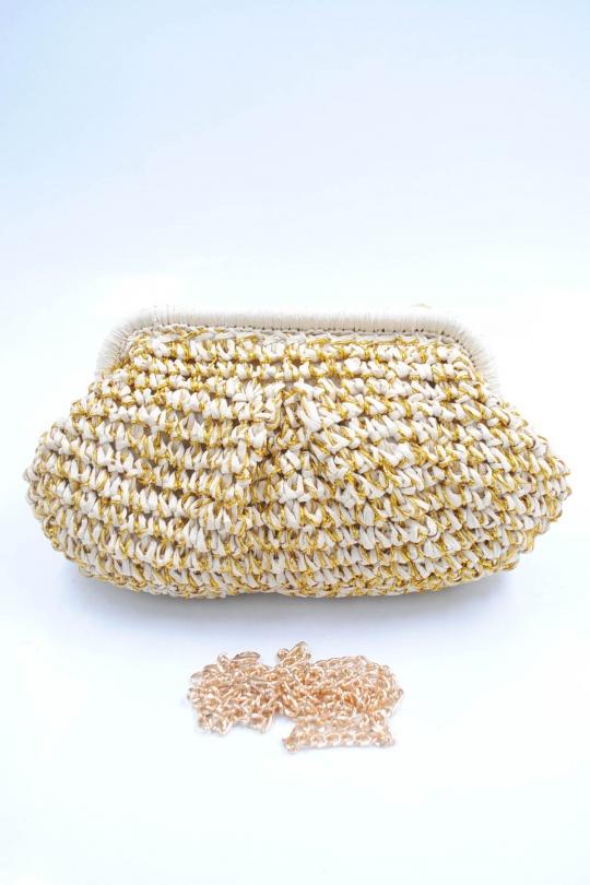 Sacs à bandoulière Maroquinerie Beige/Or Systyle HZ-25516 Efashion Paris