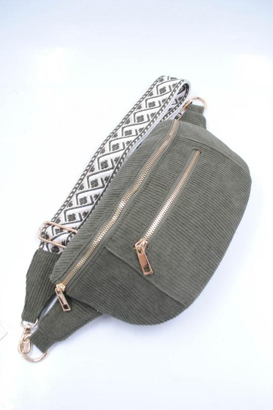 Sacs bananes Maroquinerie Kaki Systyle 9960-1 Efashion Paris