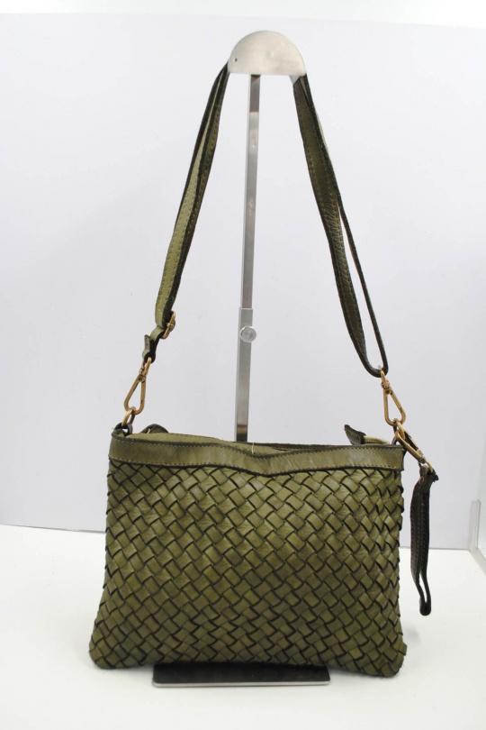 Sacs à bandoulière Maroquinerie Vert Olive Systyle CUIR-IT-974 Efashion Paris