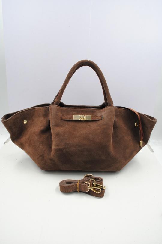 Borse a mano Borse Light brown Systyle CUIR-IT-977-3 Efashion Paris