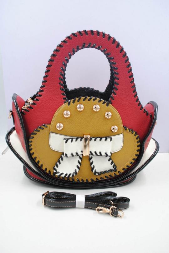 Sacs à main Maroquinerie Rouge Systyle QJ-2522 Efashion Paris