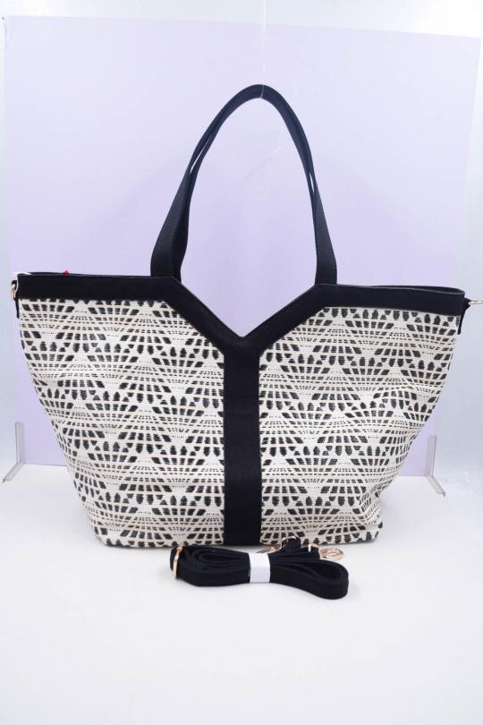 Cabas Maroquinerie Noir Systyle 52086 Efashion Paris