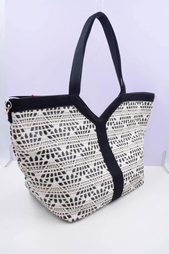 Cabas Maroquinerie Noir Systyle 52086 Efashion Paris