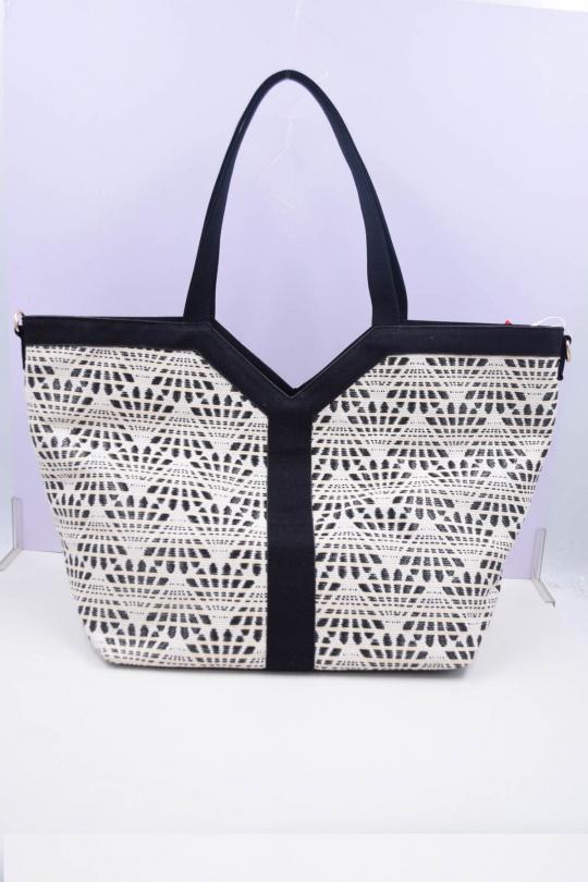 Cabas Maroquinerie Noir Systyle 52086 Efashion Paris