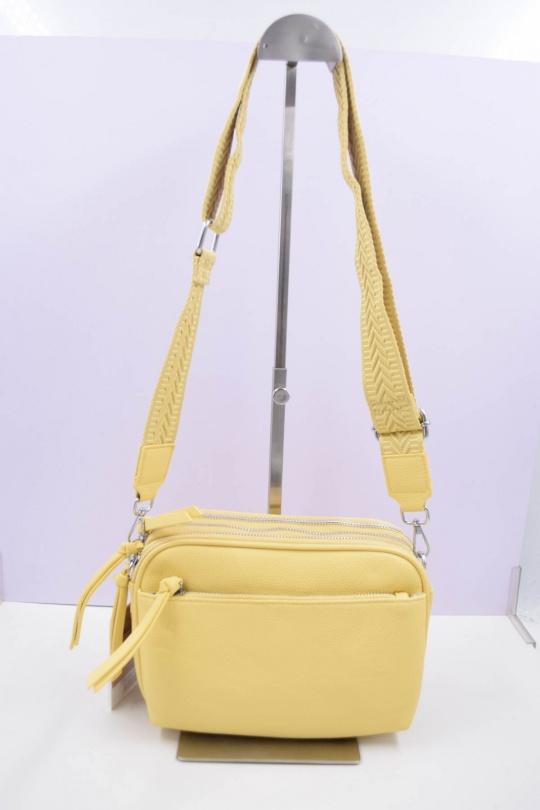 Sacs à bandoulière Maroquinerie Jaune Systyle 379 Efashion Paris