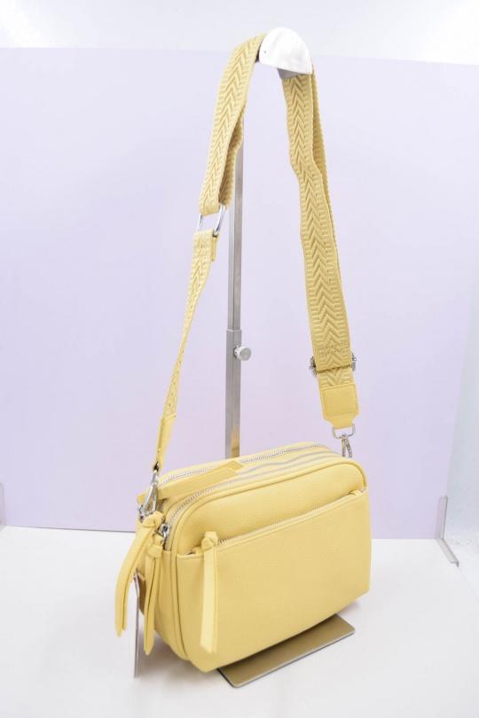 Sacs à bandoulière Maroquinerie Jaune Systyle 379 Efashion Paris