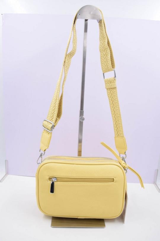 Sacs à bandoulière Maroquinerie Jaune Systyle 379 Efashion Paris