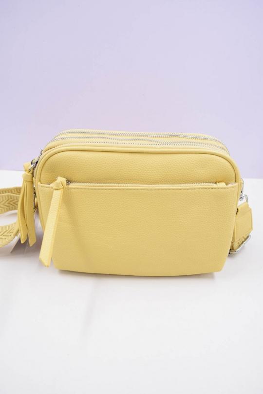 Sacs à bandoulière Maroquinerie Jaune Systyle 379 Efashion Paris