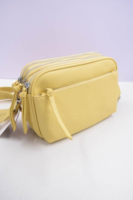 Sacs à bandoulière Maroquinerie Jaune Systyle 379 Efashion Paris