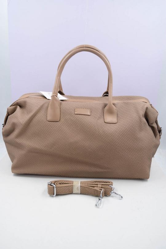 Cabas Maroquinerie Taupe Systyle 9772 Efashion Paris
