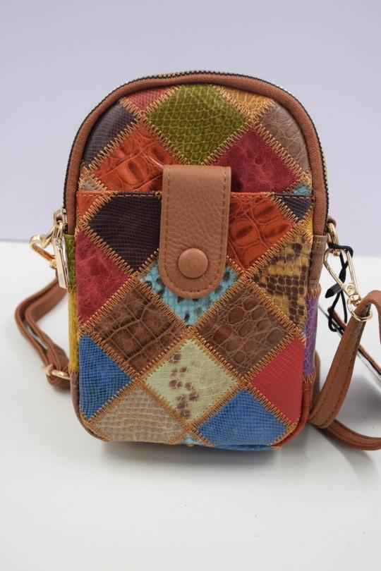 Sacs à bandoulière Maroquinerie Noir Systyle 1359-FLORAL PATTERN Efashion Paris