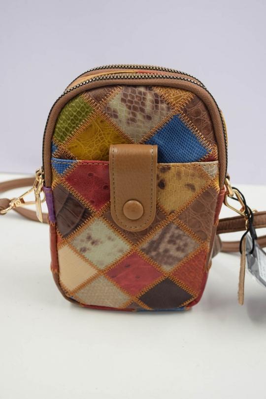 Sacs à bandoulière Maroquinerie Noir Systyle 1359-FLORAL PATTERN Efashion Paris