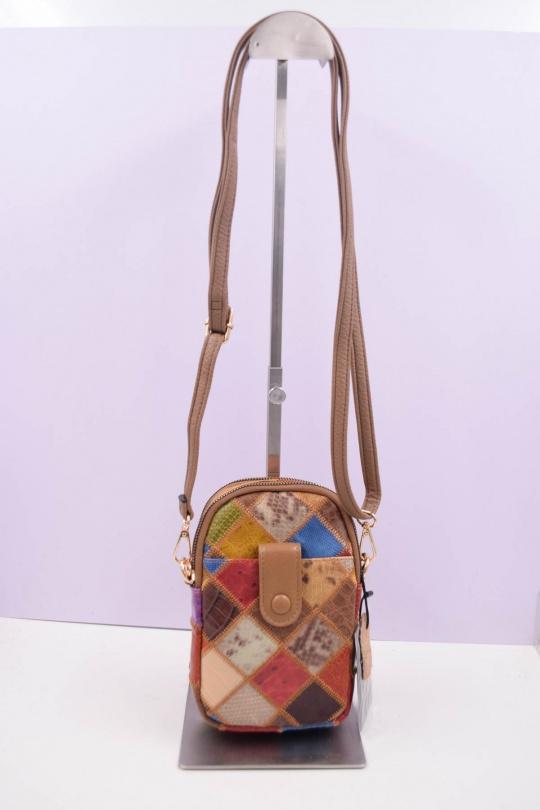 Sacs à bandoulière Maroquinerie Noir Systyle 1359-FLORAL PATTERN Efashion Paris