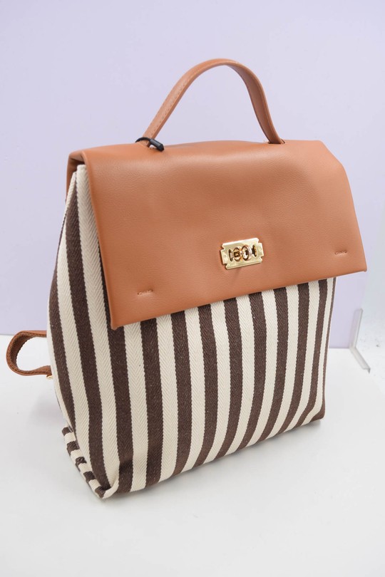 Sac à dos Maroquinerie Brun Systyle 5163 Efashion Paris