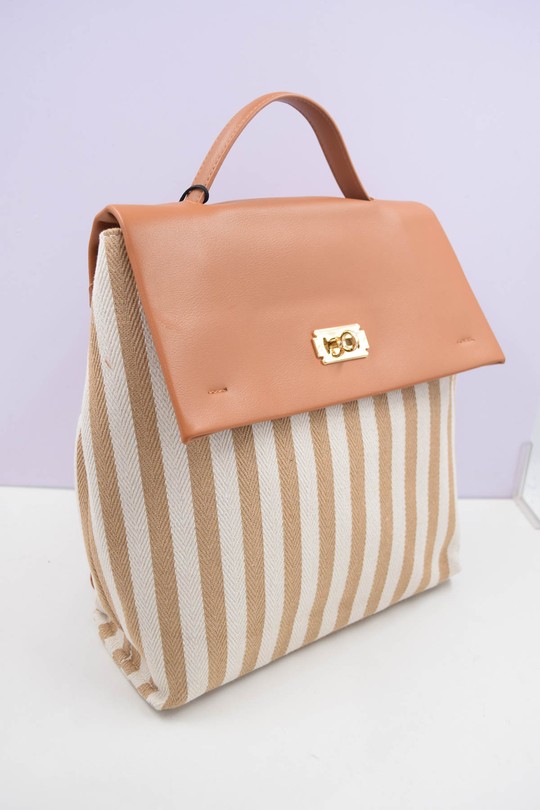 Sac à dos Maroquinerie Brun Systyle 5163 Efashion Paris