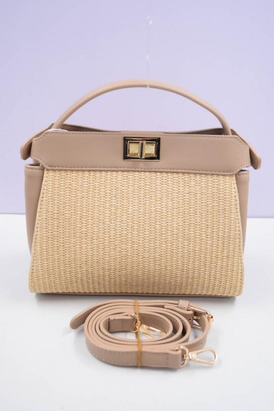 Sacs à main Maroquinerie Taupe Systyle 11297 Efashion Paris