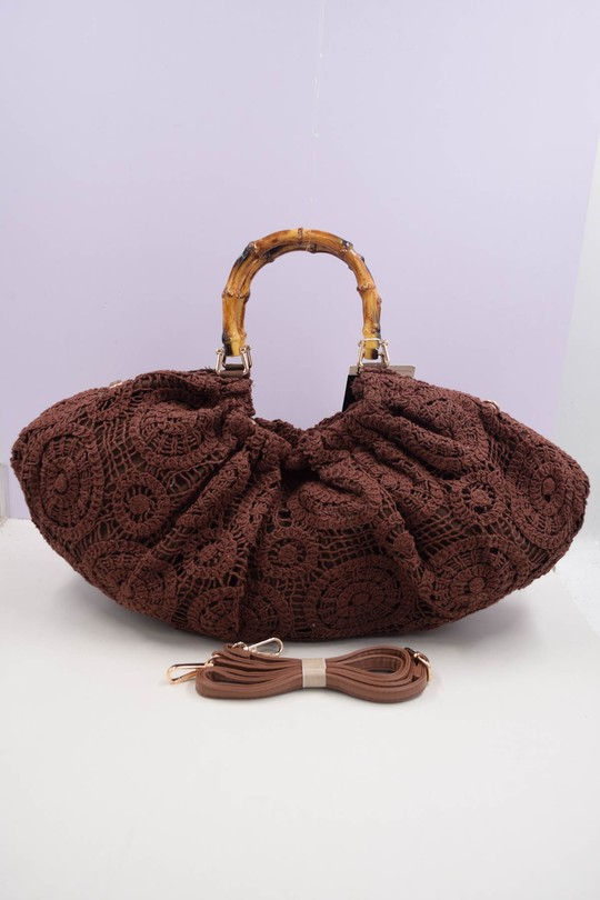 Handbags Bags Coffee Systyle AM-819 Efashion Paris