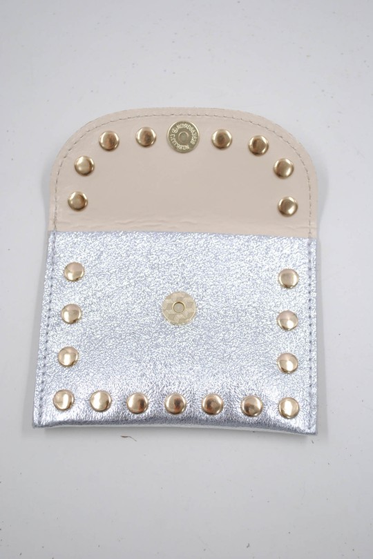 Petite maroquinerie Maroquinerie rose dorée Systyle CUIR-PM-100-1-BRILLANT Efashion Paris