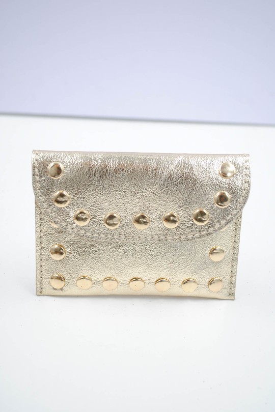 Petite maroquinerie Maroquinerie rose dorée Systyle CUIR-PM-100-1-BRILLANT Efashion Paris