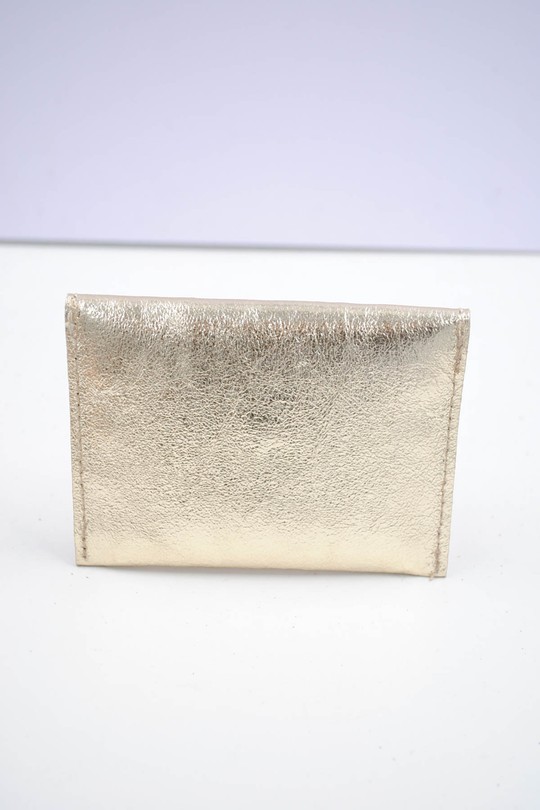 Petite maroquinerie Maroquinerie rose dorée Systyle CUIR-PM-100-1-BRILLANT Efashion Paris