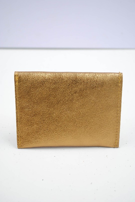 Petite maroquinerie Maroquinerie rose dorée Systyle CUIR-PM-100-1-BRILLANT Efashion Paris