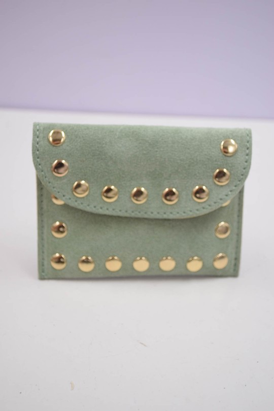 Petite maroquinerie Maroquinerie Vert clair Systyle CUIR-PM-100-3-CAMOCIO Efashion Paris