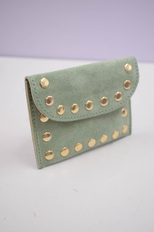 Petite maroquinerie Maroquinerie Vert clair Systyle CUIR-PM-100-3-CAMOCIO Efashion Paris