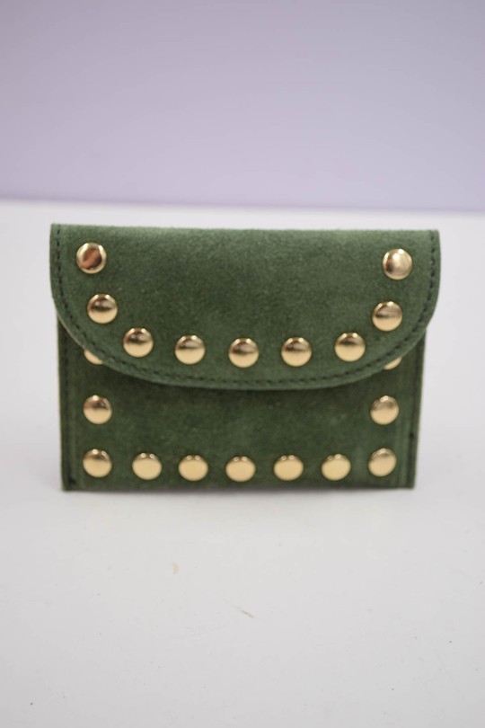 Petite maroquinerie Maroquinerie Vert clair Systyle CUIR-PM-100-3-CAMOCIO Efashion Paris