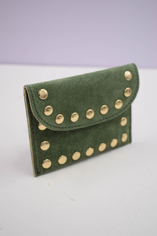 Petite maroquinerie Maroquinerie Vert clair Systyle CUIR-PM-100-3-CAMOCIO Efashion Paris