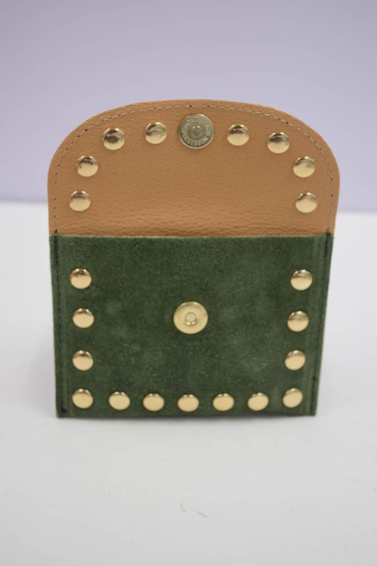 Petite maroquinerie Maroquinerie Vert clair Systyle CUIR-PM-100-3-CAMOCIO Efashion Paris