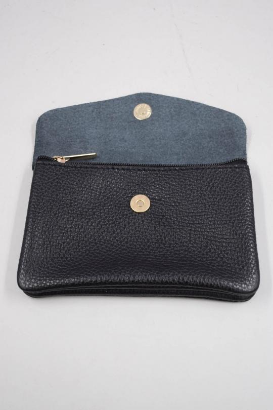 Petite maroquinerie Maroquinerie Bleu clair Systyle CUIR-IT-PM-098-2-LITCHI Efashion Paris