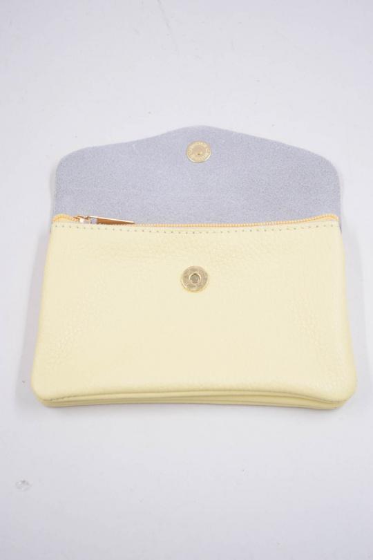 Petite maroquinerie Maroquinerie Bleu clair Systyle CUIR-IT-PM-098-2-LITCHI Efashion Paris