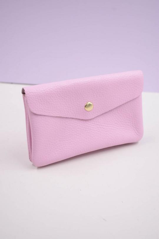 Petite maroquinerie Maroquinerie Bleu clair Systyle CUIR-IT-PM-098-2-LITCHI Efashion Paris