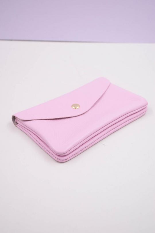 Petite maroquinerie Maroquinerie Bleu clair Systyle CUIR-IT-PM-098-2-LITCHI Efashion Paris