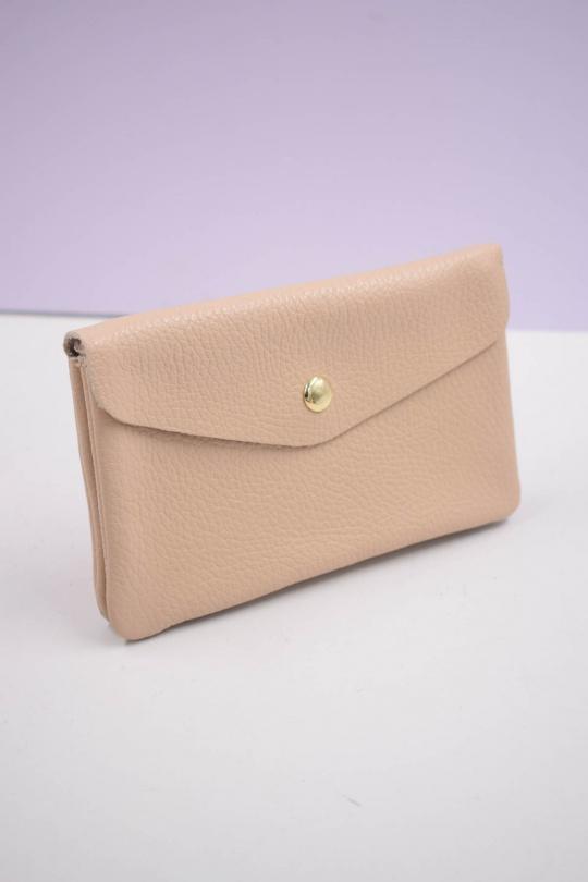 Petite maroquinerie Maroquinerie Bleu clair Systyle CUIR-IT-PM-098-2-LITCHI Efashion Paris