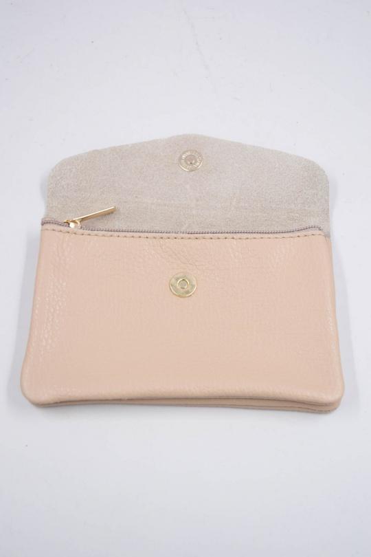 Petite maroquinerie Maroquinerie Bleu clair Systyle CUIR-IT-PM-098-2-LITCHI Efashion Paris