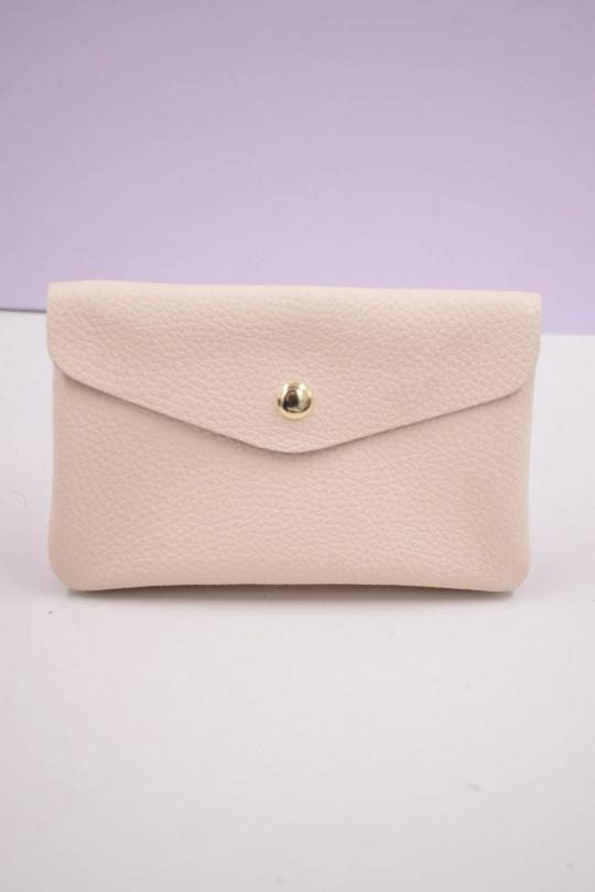 Petite maroquinerie Maroquinerie Bleu clair Systyle CUIR-IT-PM-098-2-LITCHI Efashion Paris