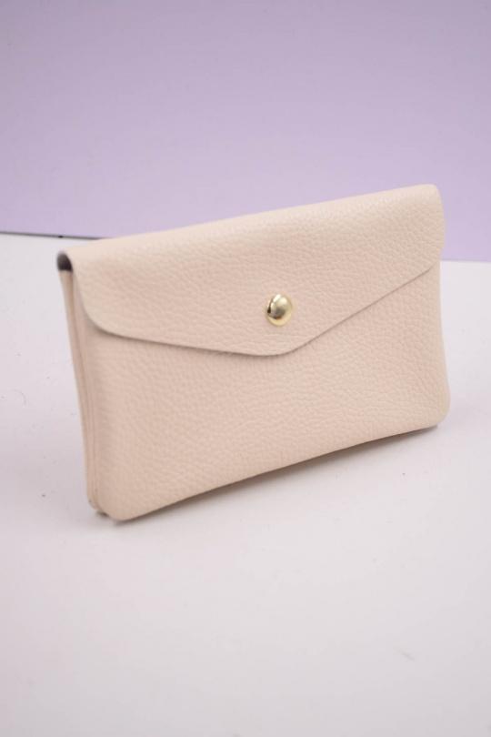 Petite maroquinerie Maroquinerie Bleu clair Systyle CUIR-IT-PM-098-2-LITCHI Efashion Paris