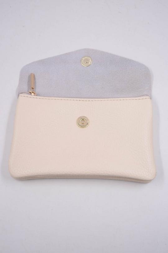 Petite maroquinerie Maroquinerie Bleu clair Systyle CUIR-IT-PM-098-2-LITCHI Efashion Paris